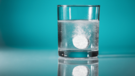 cup with dissolving pill